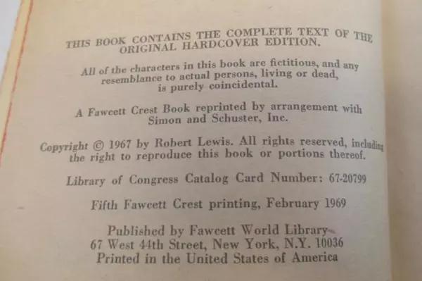 Michel, Michel By Robert Lewis Paperback Novel 1969 Fawcett Crest Book  