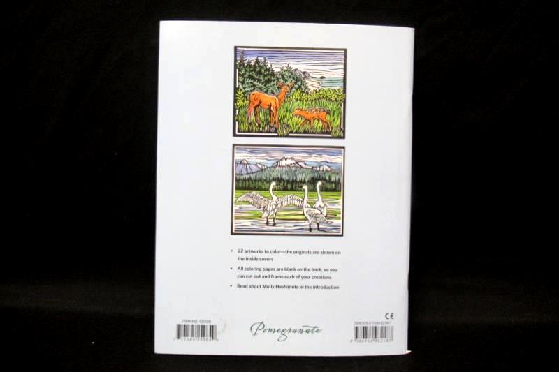 Molly Hashimoto Birds and Other Wildlife Coloring Book Paperback Pomegranate