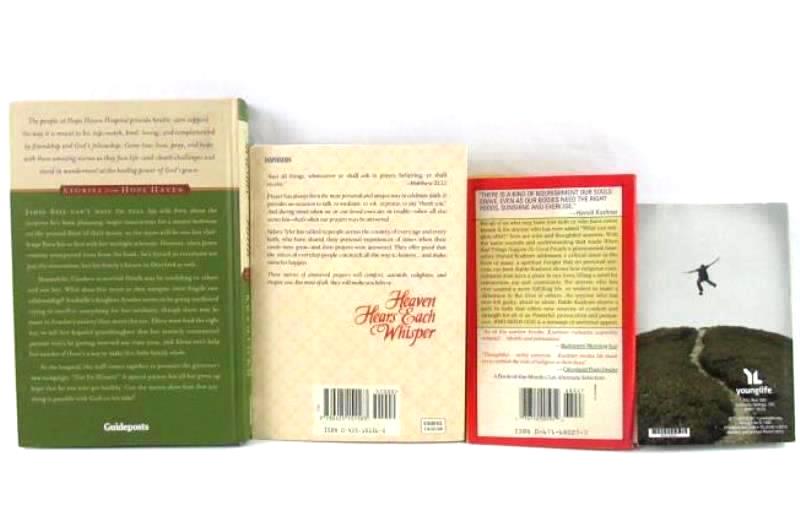 Lot of 4 Christian Faith Books Measure of Faith The Journey Who Needs God HC PB