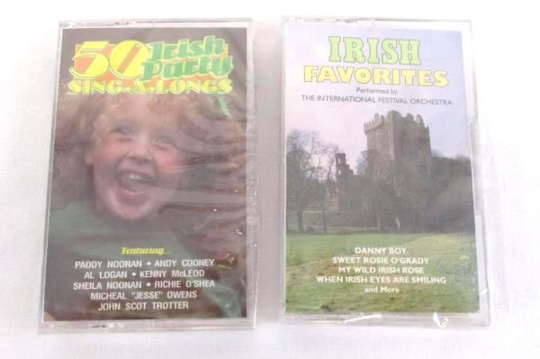 Irish Music Cassettes Lot of 2 Party Sing-a-Longs and Irish Favorites Sealed