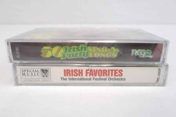 Irish Music Cassettes Lot of 2 Party Sing-a-Longs and Irish Favorites Sealed