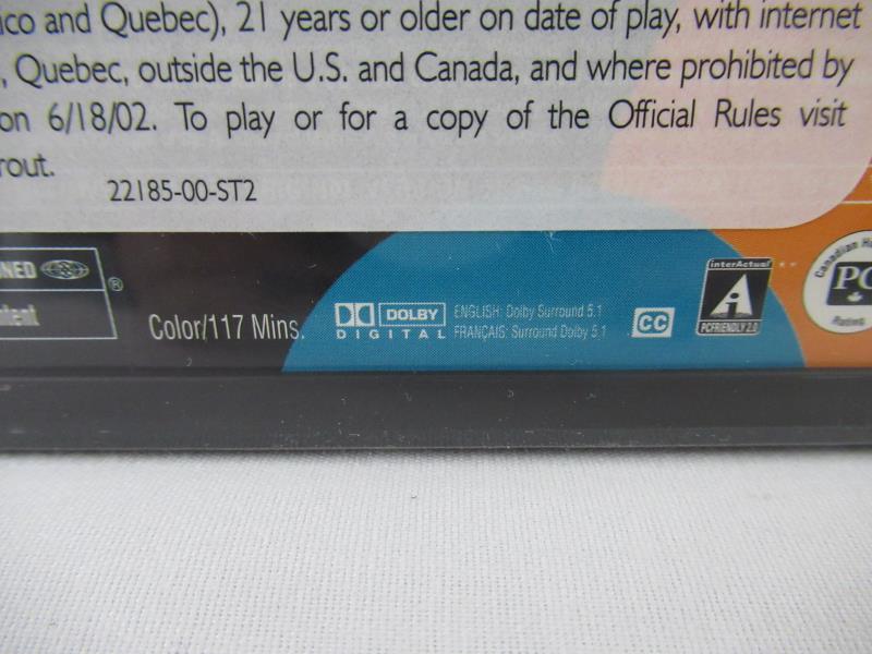 Ocean's Eleven Widescreen DVD Brad Pitt Clooney Matt Damon New Sealed