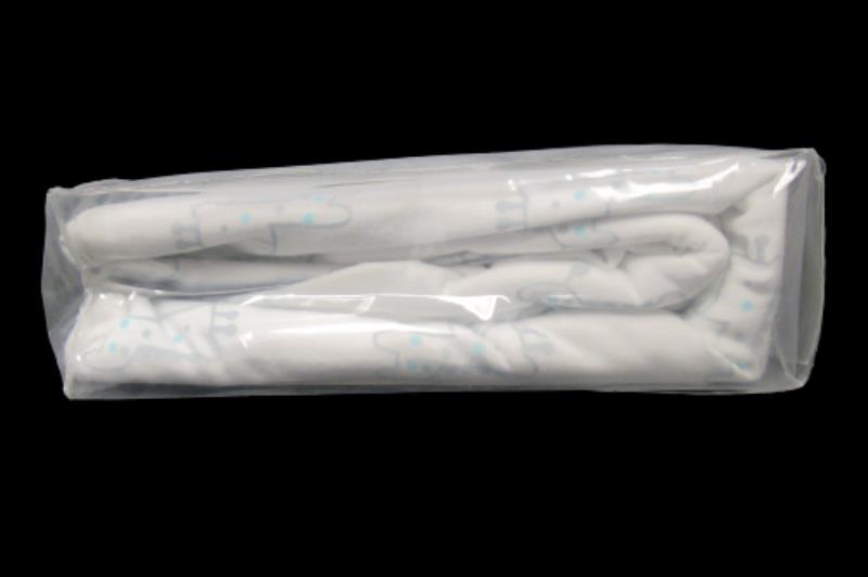Gerber Single Pack Knit Crib Sheet Pure Cotton Giraffes Gray White Blue
