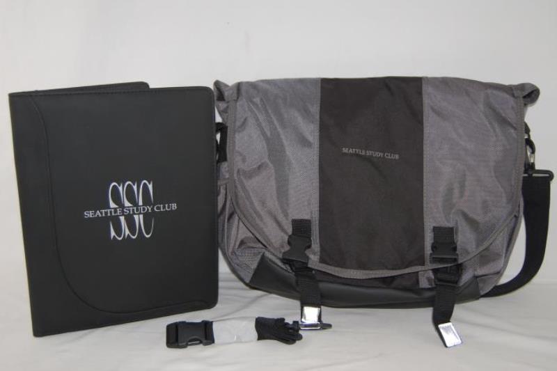 District Threads Seattle Study Club Messenger Laptop Bag With Profolio
