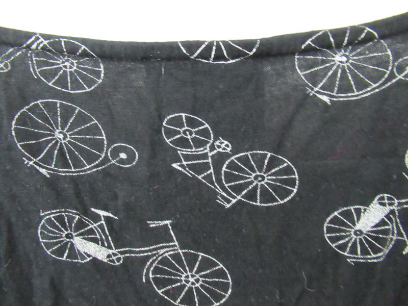 Lot of 2 Junior's Size Small Tops Black Self Esteem W5 Bicycle Ruffles