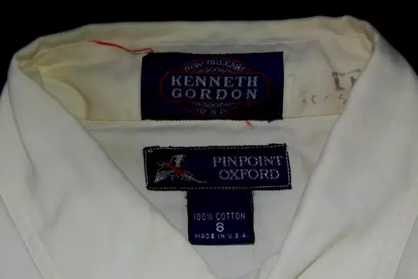 Kenneth Gordon Pinpoint Oxford Button Front Shirt Women's Size 8 Yellow