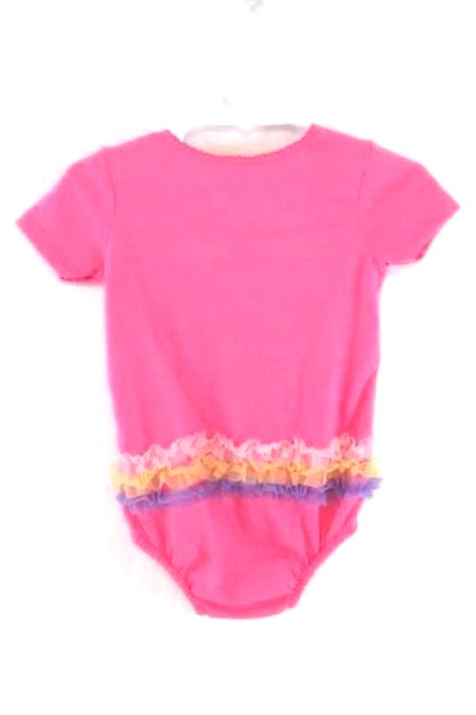 Disney Baby Minnie Mouse One Piece Outfit Infant Size 18 Months Pink Ruffles