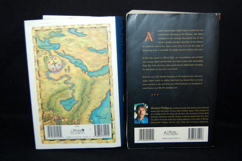 Lot of 2 Michael Phillips Novels Paperback A Rift in Time Hidden in Time DJ HC