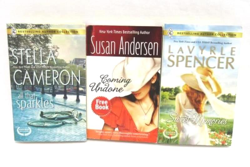 Lot of 3 Harlequin Paperbacks All That Sparkles Coming Undone Sweet Memories