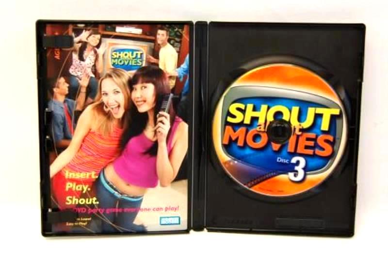 Lot of 2 Shout About Movies DVDs Disc 2 3 Party Game Hasbro Parker Brothers