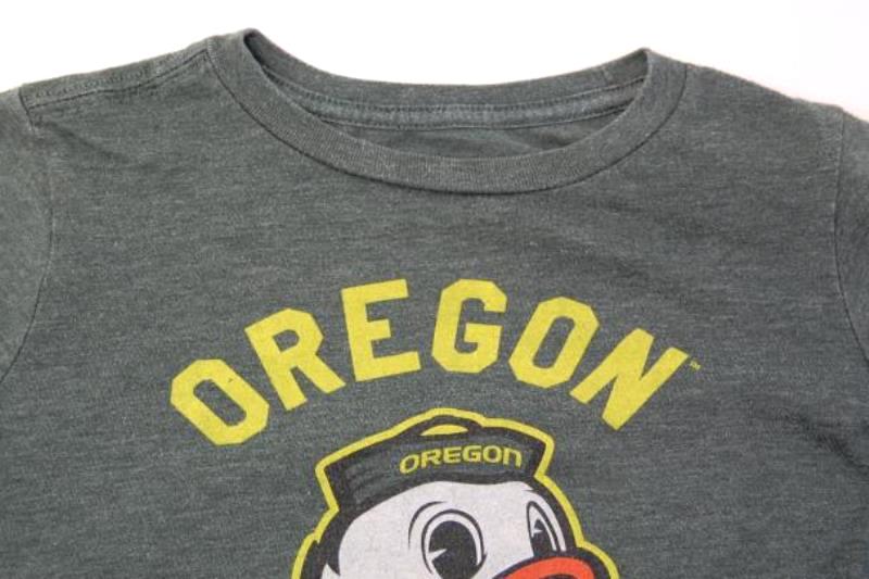National Collegian UO Oregon Ducks Kid's Tee Shirt Size Small Green Graphic