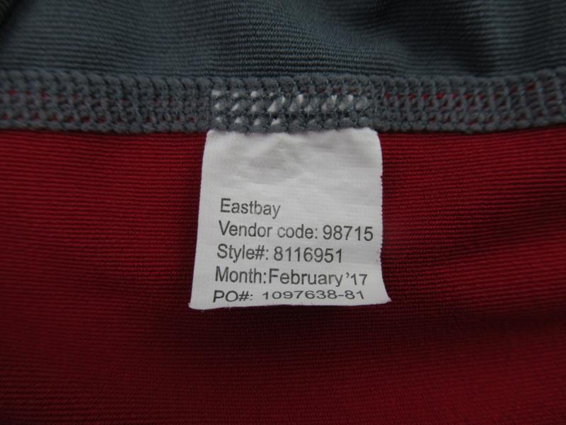 Eastbay The Authentic Sport Source Youth Baseball Tee Size YXL Grey Red