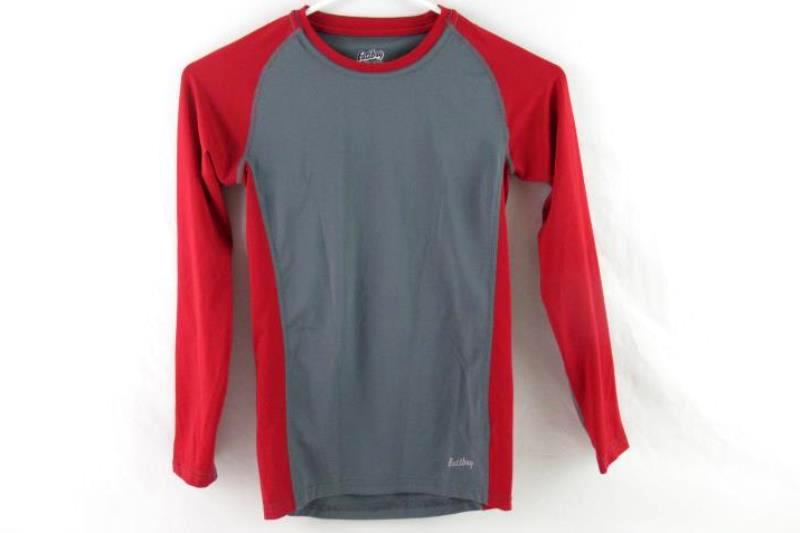 Eastbay The Authentic Sport Source Youth Baseball Tee Size YL Grey Red