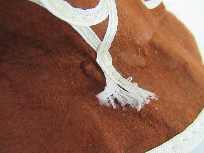 Vintage Baby Cowboy Western Hat Brown White Tie Around Neck