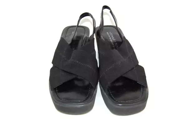 Donald J Pliner Caya Sandals Black Mesh/Leather Original Box Women's Size 9 M