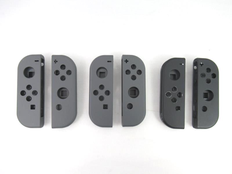 Lot of 3 Nintendo Switch End Grip Covers Grey Silicone Original Cases Only