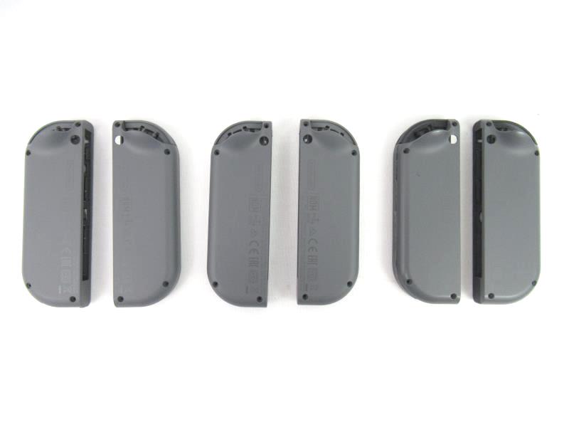 Lot of 3 Nintendo Switch End Grip Covers Grey Silicone Original Cases Only