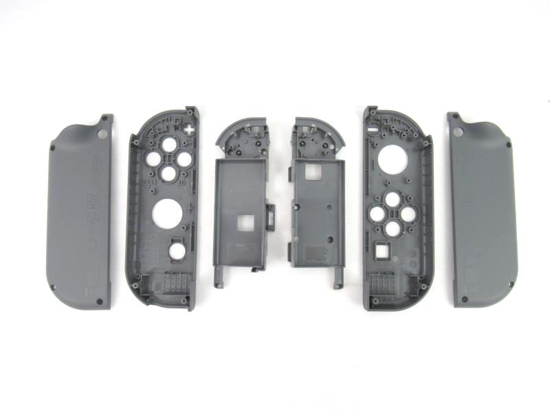Lot of 3 Nintendo Switch End Grip Covers Grey Silicone Original Cases Only