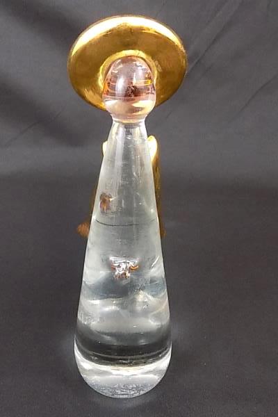 Heavenly Murano Ferro & Lazzarini Gold Halo Angel Glass Figure Italy ~VINTAGE