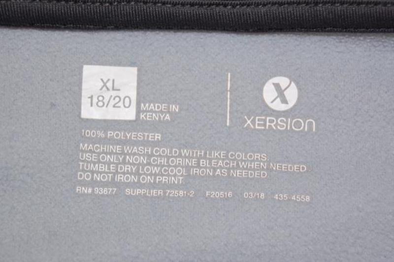 Xersion Boy's Light Weight Jacket Full Zip Size XL 18/20 Grey