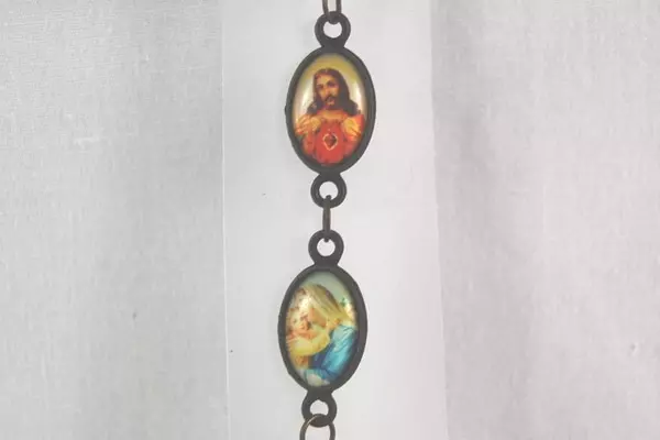 Aysha Religious Charm Bracelet Jesus Mary Saints Italy