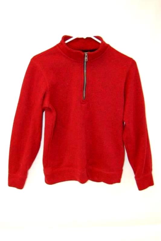 Arizona Jeans Co Boy's 1/2 Zip Sweater Red Size Large 14/16 Collared