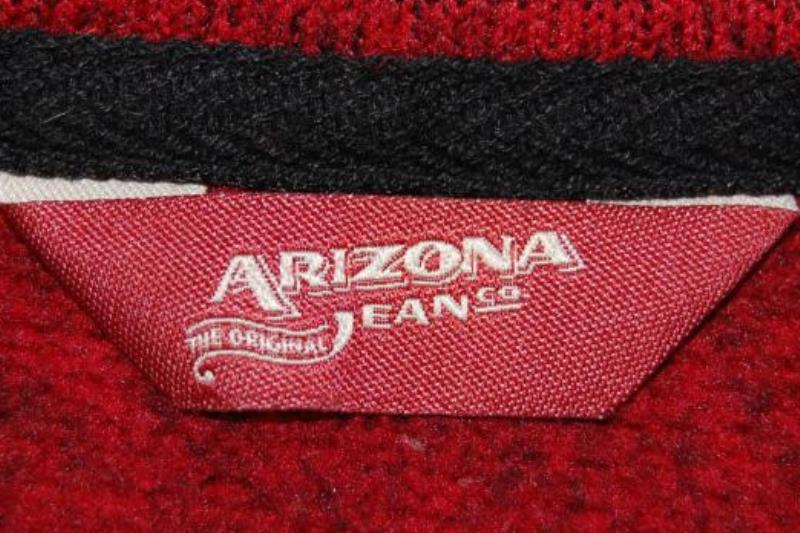 Arizona Jeans Co Boy's 1/2 Zip Sweater Red Size Large 14/16 Collared