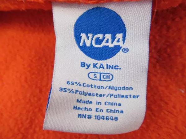 NCAA by KA Oregon State Beavers Front Zip Hooded Sweater Men's Size Small Orange