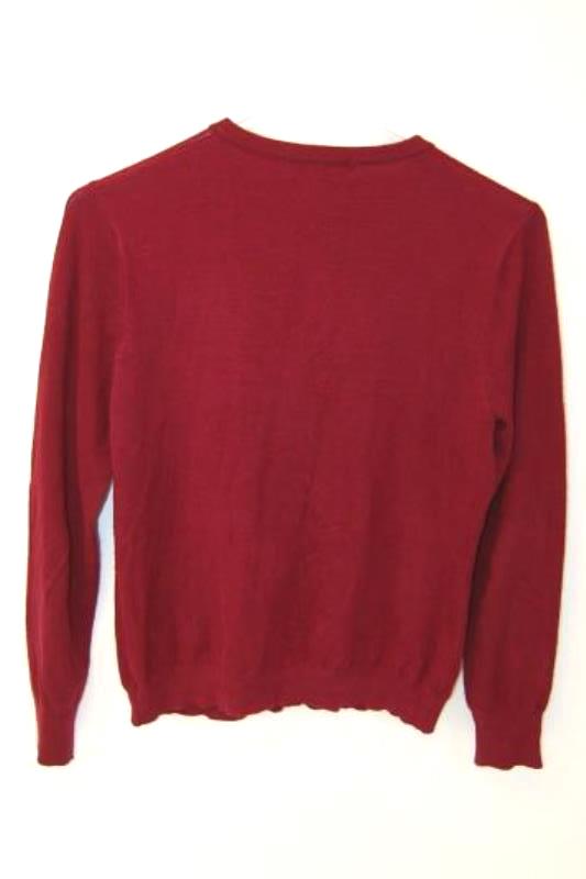 Melrose Chic New York Button Front Cardigan Women's Size Medium Burgundy