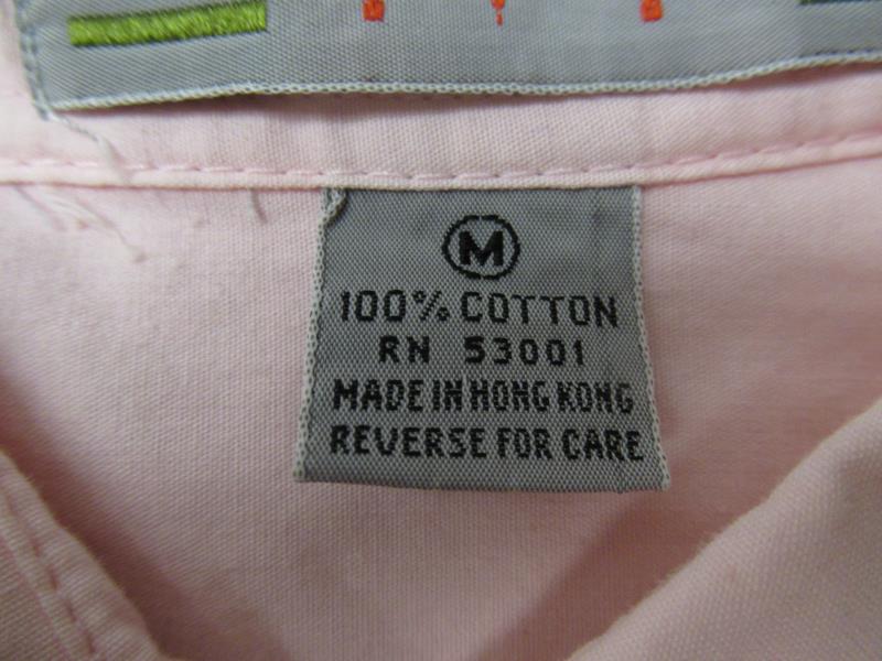 Vintage Ivy Full Button Front Collared Shirt Women's Size Medium Pink Pockets