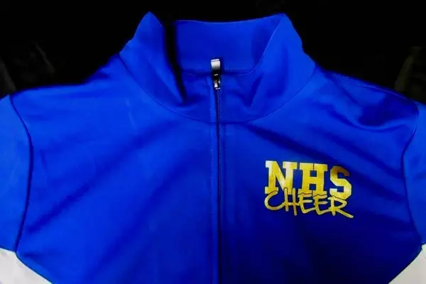 Newberg Oregon NHS GTM Youth Cheer Jacket Size Large Blue High School