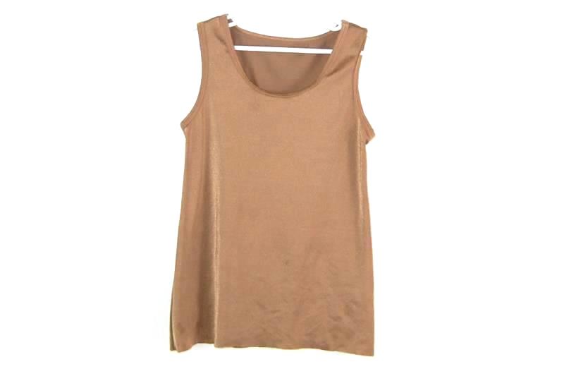 Curtain Call Costumes Sleeveless Top Children's Size CLA Metallic Brown Spandex