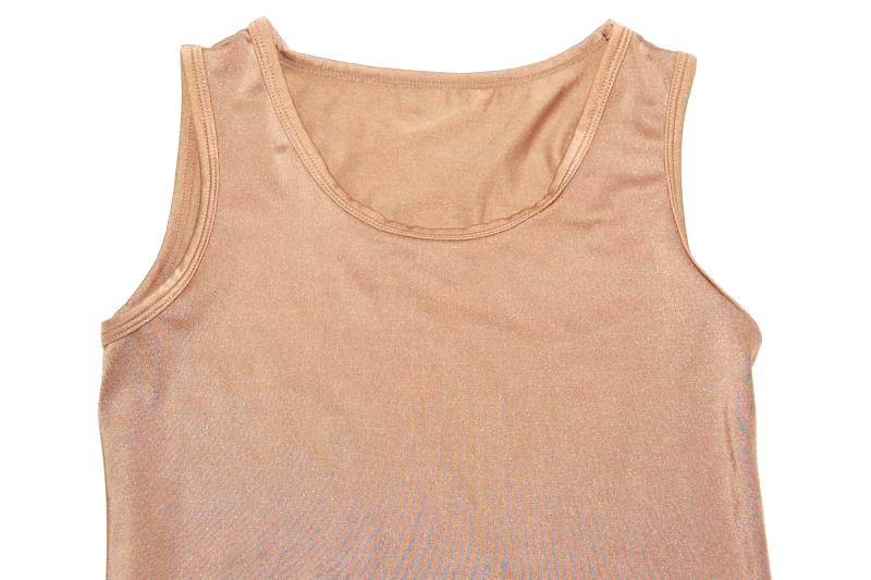 Curtain Call Costumes Sleeveless Top Children's Size CLA Metallic Brown Spandex