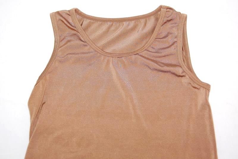 Curtain Call Costumes Sleeveless Top Children's Size CXL Metallic Brown Spandex