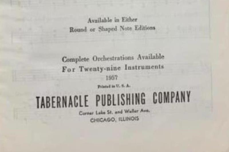 Tabernacle Hymns Number Four 1957 Hymnal Green Cover Book