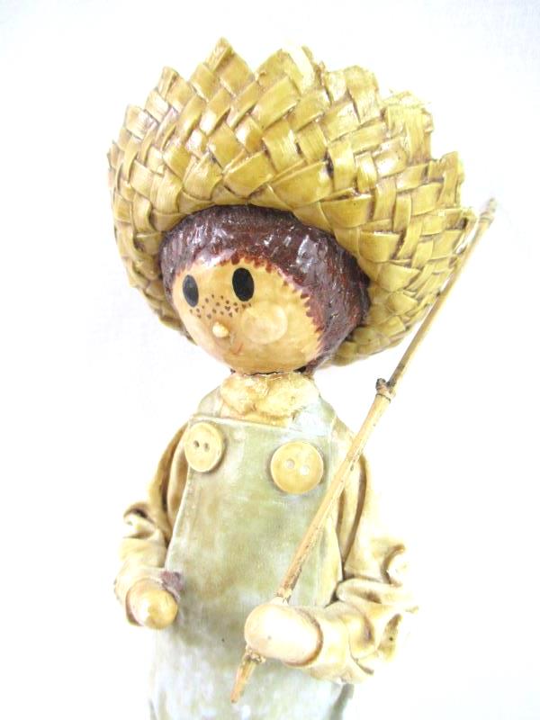 Vintage Rare Barbara Ferry Paper Mache Mark and Mindy Dolls 1966
