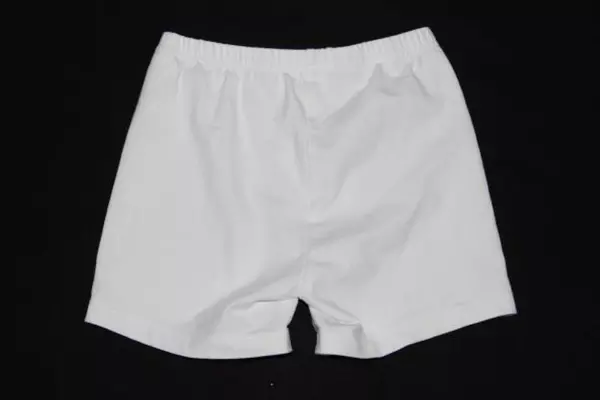 Lands' End Girls White Spandex Shorts Size Small 7-8 Elastic Waist Band