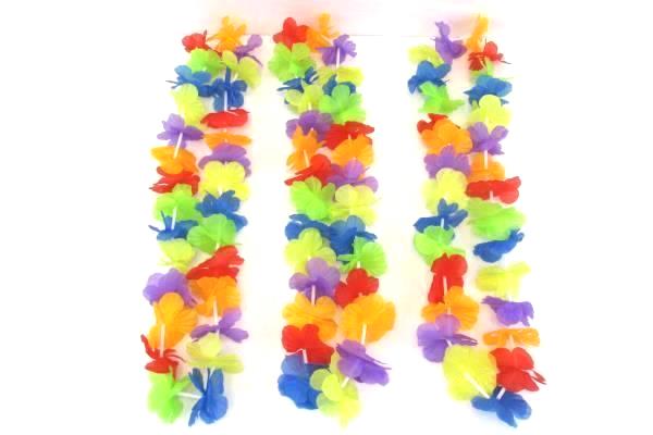 Hawaiian Hula Girl Grass Skirt with Flower Lei Costume Halloween