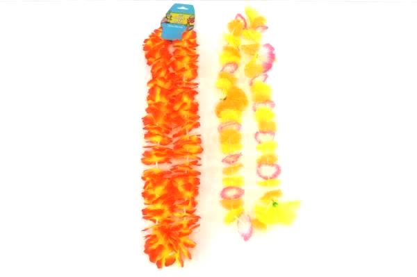 Hawaiian Hula Girl Grass Skirt with Flower Lei Costume Halloween