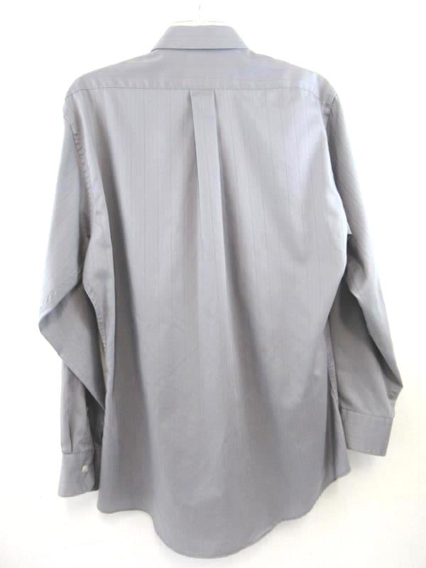 Valerio Garati Dress Shirt Suit Fitted Gray Stripes Men's Size M 15/15.5 32/33