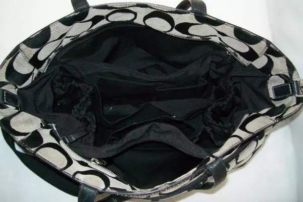 Coach Authentic Tote Baby Bag Multi Function Pockets Inside Outside Zip Pockets