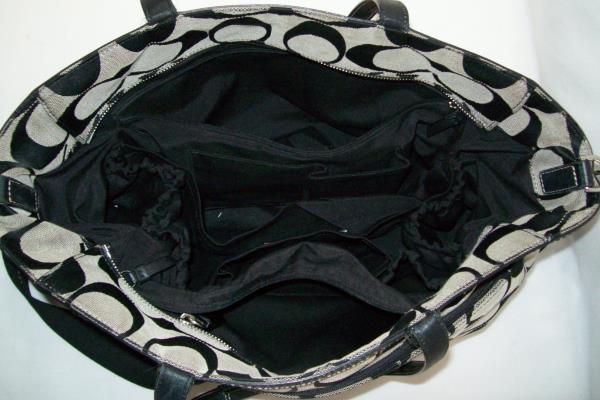 Coach Authentic Tote Baby Bag Multi Function Pockets Inside Outside Zip Pockets