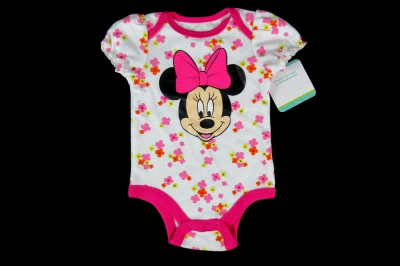 Disney Baby Minnie Mouse One Piece Outfit Infant Girls Size 0-3 Months