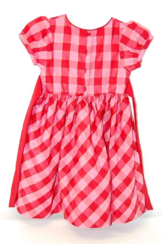 OshKosh B'Gosh Girls Fancy Dress Size 4 Fit & Flare Pink Red