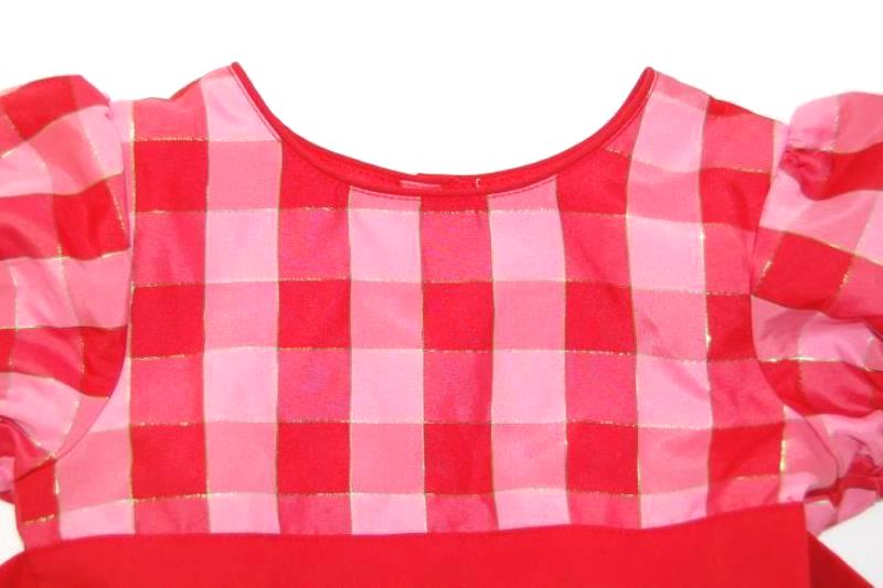 OshKosh B'Gosh Girls Fancy Dress Size 4 Fit & Flare Pink Red