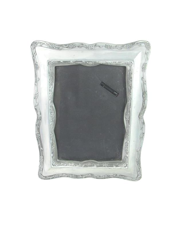 Lot of 3 Rear Loading Pewter Photo Frames Photo Size 3.5 x 5 And 2.25 x 2