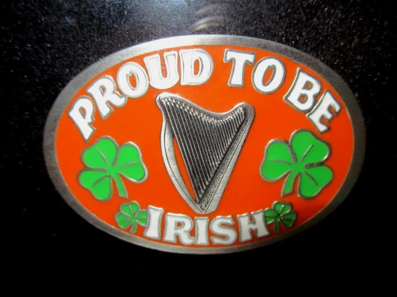 Proud To Be Irish Belt Buckle Great American Buckle Co 1993 Shadow Box Framed