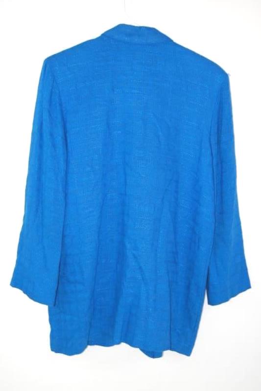 Vintage Smart Parts Women's Size 8 Blue Blazer New York Textured 80s Style