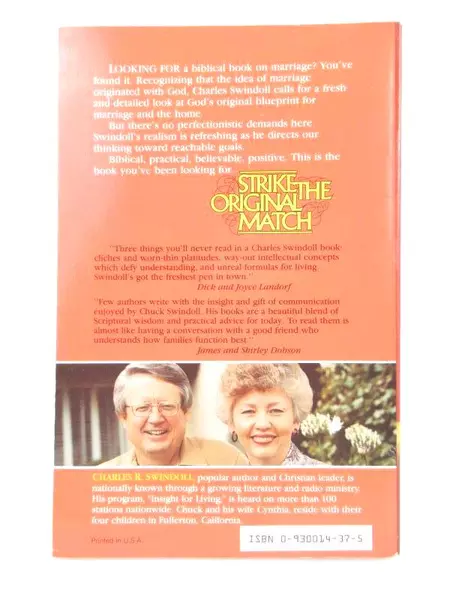 Strike the Original Match Charles R. Swindoll Paperback Multnomah Press 1982