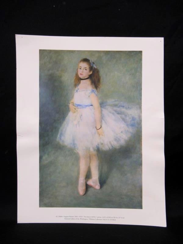 2 National Gallery of Art Reprints Renoir The Dancer Monet Palazza da Mula